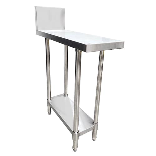 Gasmax WBB-0450R stainless steel kitchen infill bench with splashback 450×824×905mm commercial workbench Australia